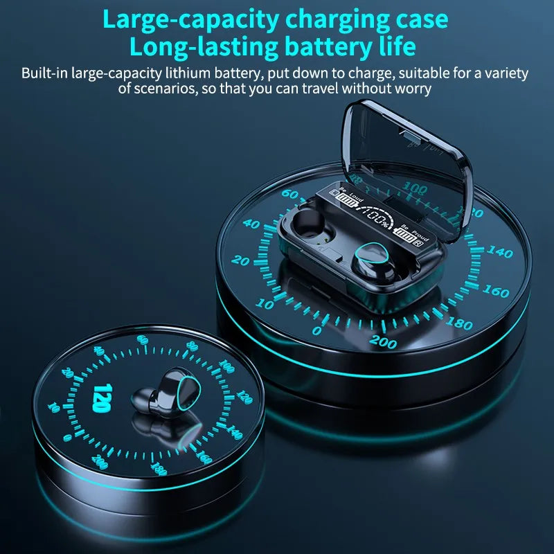 π§ M10 Wireless Bluetooth Earbuds β Deep Bass, Long Battery & Smart Touch Control πβ¨