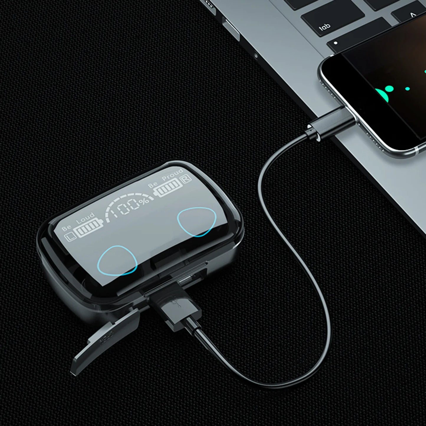 π§ M10 Wireless Bluetooth Earbuds β Deep Bass, Long Battery & Smart Touch Control πβ¨