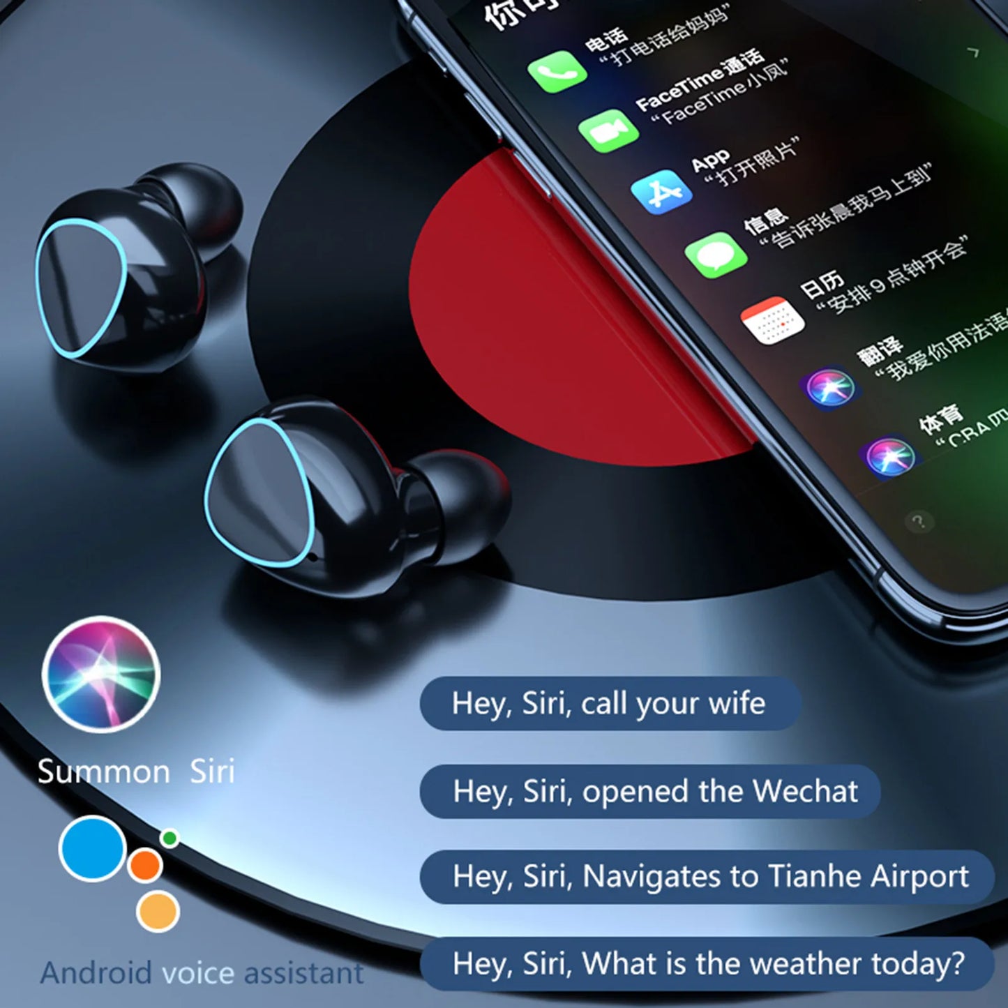 π§ M10 Wireless Bluetooth Earbuds β Deep Bass, Long Battery & Smart Touch Control πβ¨