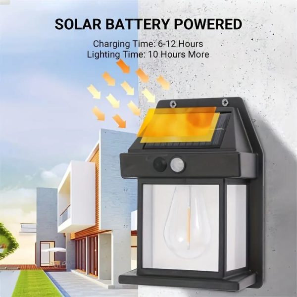 Solar Tungsten Filament Outdoor Wall Lamp