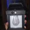 Solar Tungsten Filament Outdoor Wall Lamp