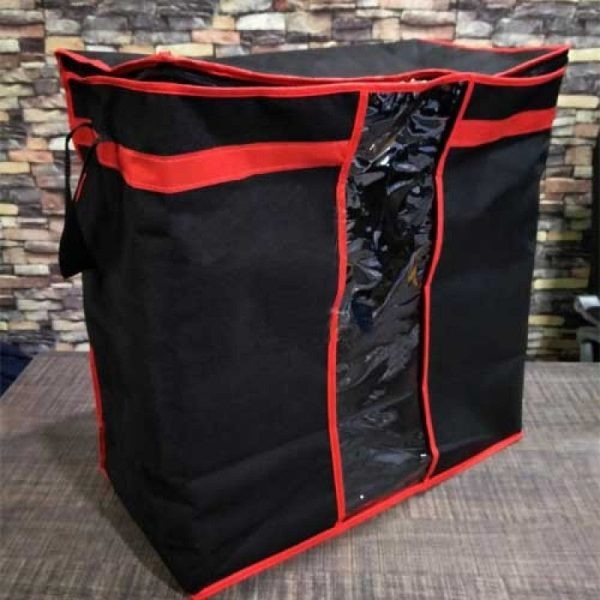 π€ Pack of 3 Black Storage Blanket Bag Organizers | Foldable & Durable | Perfect for Wardrobe