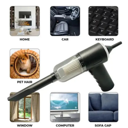 🌀 3-in-1 Portable Wireless Vacuum Cleaner | High Power, Strong Suction & Multi-Purpose Cleaning