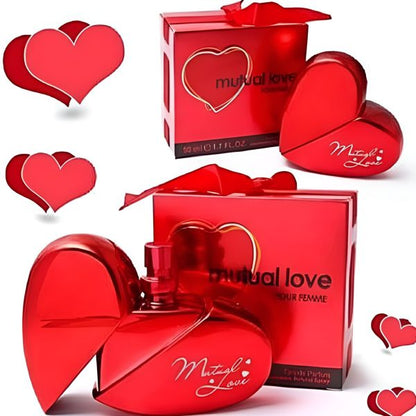 💖 Mutual Love Perfume for Women – Heart-Shaped Bottle Eau De Parfum 50ml 🌸