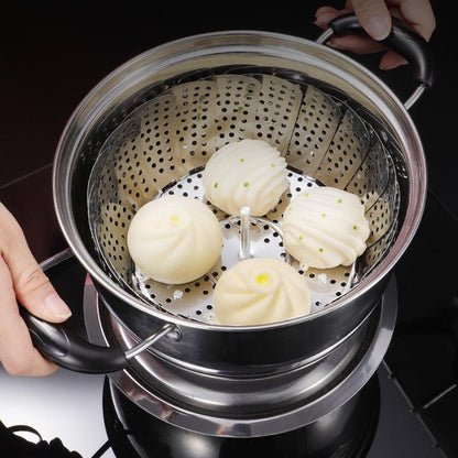 Stainless Steel Folding Vegetable Steamer Basket – Detachable Steaming Rack for Kitchen 🍲🥦