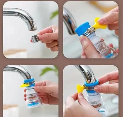 1 Pc Faucet Tap – 360° Adjustable Anti-Splash Water Purifier with Clip & Water Saving Filter for Kitchen 🚰💧