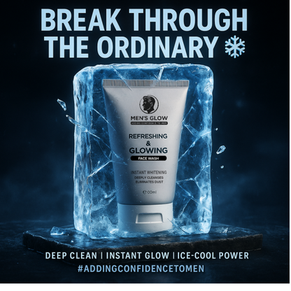 💪 Men’s Glow Facewash Bundle – Facewash + Whitening Cream Combo 🌟
