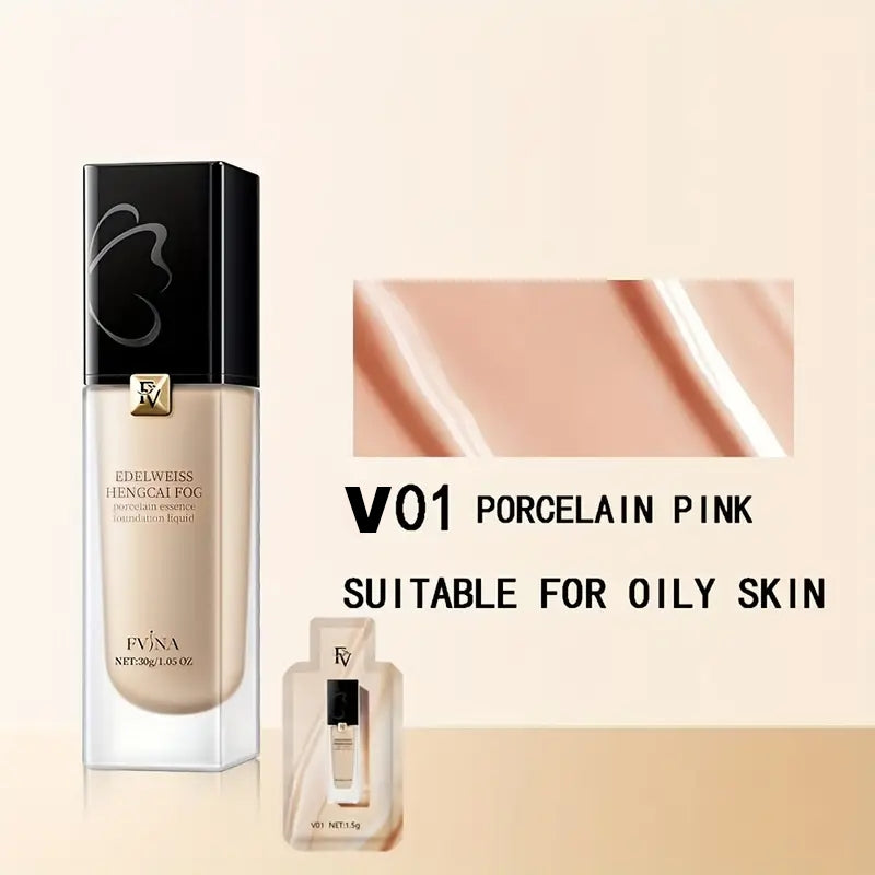 🌸 FV Edelweiss Liquid Refreshing Essence Foundation – Skincare + Base Makeup (Imported)