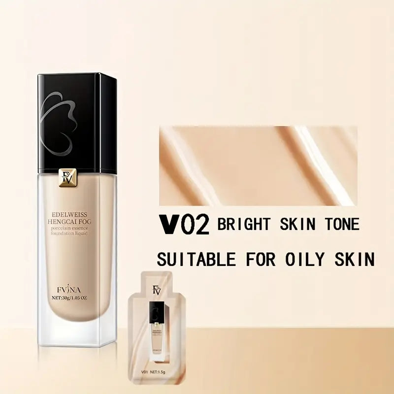 🌸 FV Edelweiss Liquid Refreshing Essence Foundation – Skincare + Base Makeup (Imported)
