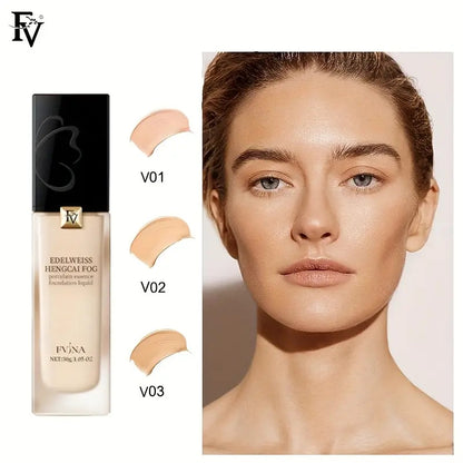 🌸 FV Edelweiss Liquid Refreshing Essence Foundation – Skincare + Base Makeup (Imported)