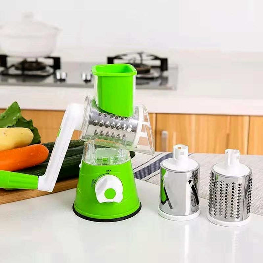 Tabletop Drum Grater – Manual Vegetable Cutter & Slicer | Multi-Functional Kitchen Gadget 🍅🥕