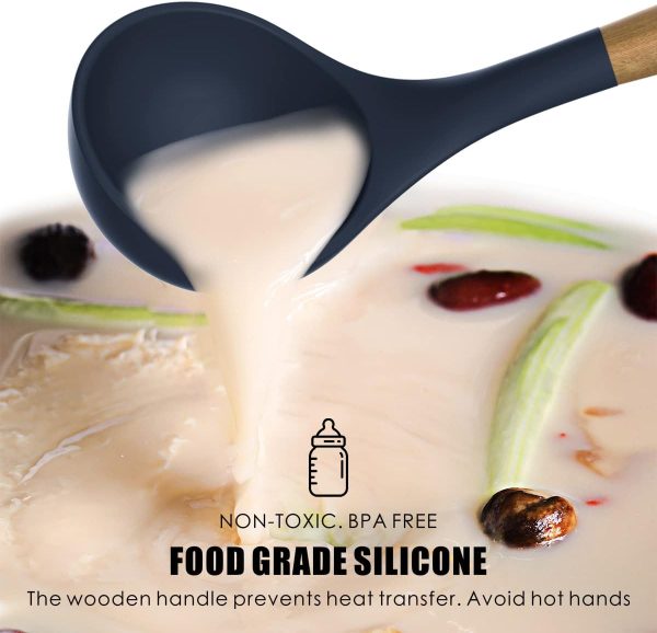 12 Pcs Silicone Cooking Utensil Set – Heat-Resistant, Non-Toxic with Wooden Handles 🍴🧑‍🍳