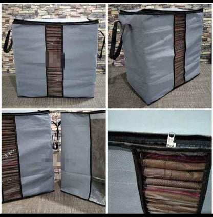 🧳 Storage Blanket Bag Organizer | Foldable & Compact | 🌈 Random Color Selection