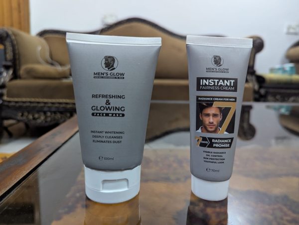 💪 Men’s Glow Facewash Bundle – Facewash + Whitening Cream Combo 🌟