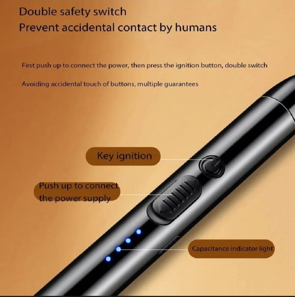 360° Outdoor USB Rechargeable Plasma Arc Lighter – Flexible Elbow for Candles, BBQ, & Stoves 🔥🔌