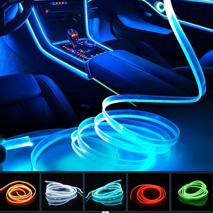 ✨ Car Dashboard Neon Light Strip – 3M Flexible EL Wire | Easy Install & Stylish Glow 🚗💡
