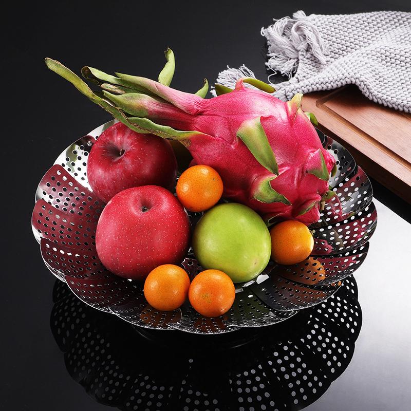 Stainless Steel Folding Vegetable Steamer Basket – Detachable Steaming Rack for Kitchen 🍲🥦