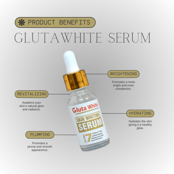 ✨ Gluta White Face Glowing Serum – 30ml | Brightening & Hydration Boost 🌸