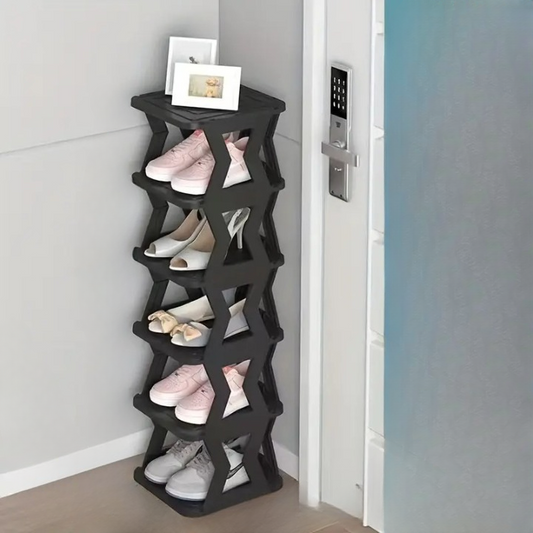 👟 6-Tier Shoe Rack – Space-Saving X-Design Organizer (Without Box) ✨