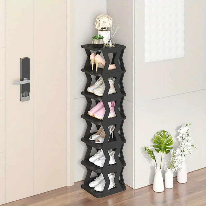 👟 6-Tier Shoe Rack – Space-Saving X-Design Organizer (Without Box) ✨