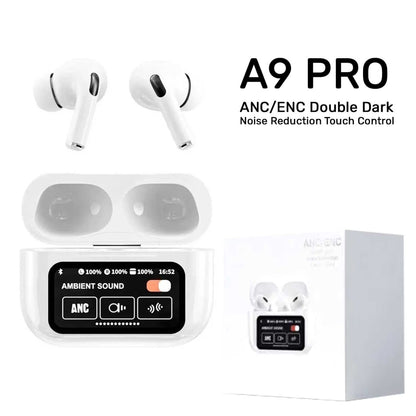 🎧 AirPods A9 Pro – Noise Cancelling Wireless Earbuds with Boosted Bass & Touch Control