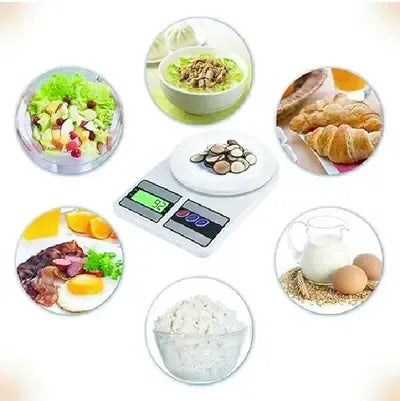 Digital Food Kitchen Scale SF-400 – LCD Display, Grams & Ounces, Stainless Steel ⚖️🍽️