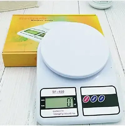 Digital Food Kitchen Scale SF-400 – LCD Display, Grams & Ounces, Stainless Steel ⚖️🍽️